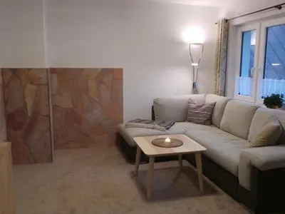 Ein Sitzbereich in der Unterkunft Apartment Fewo Am Skihang EG by Interhome