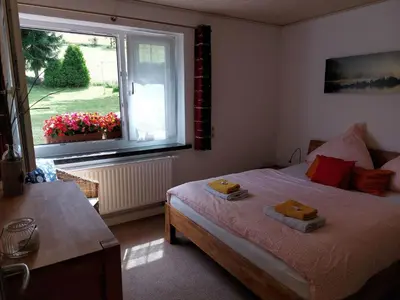 Ein Bett oder Betten in einem Zimmer der Unterkunft Apartment Fewo Am Skihang EG by Interhome