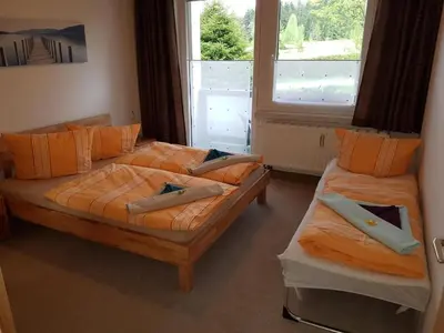 Ein Sitzbereich in der Unterkunft Apartment Fewo Auersberg WGH by Interhome