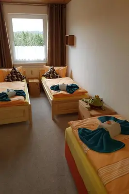 Ein Bett oder Betten in einem Zimmer der Unterkunft Apartment Fewo Auersberg WGH by Interhome