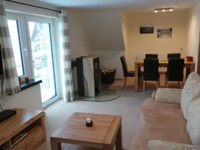 Ein Sitzbereich in der Unterkunft Apartment Fewo Am Skihang OG by Interhome
