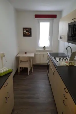 Küche/Küchenzeile in der Unterkunft Apartment Fewo Henneberg by Interhome