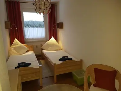 Ein Bett oder Betten in einem Zimmer der Unterkunft Apartment Fewo Henneberg by Interhome