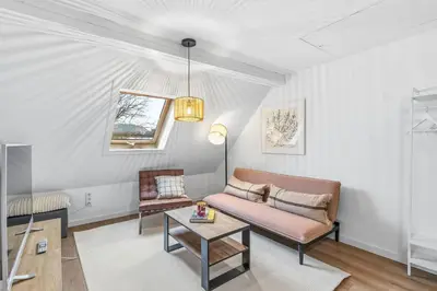 Ein Sitzbereich in der Unterkunft KUELhome - Apartment for 6 People
