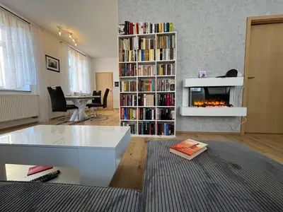 Die Bibliothek in der Ferienwohnung