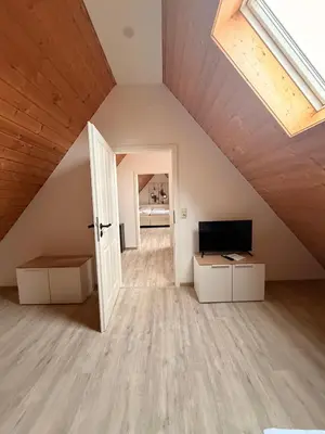 TV/Unterhaltungsangebot in der Unterkunft Zentrale Erbendorfer Studiowohnung