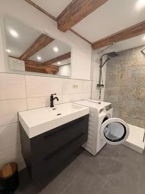 Ein Badezimmer in der Unterkunft Zentrale Erbendorfer Studiowohnung