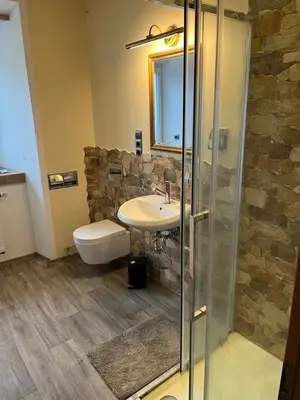 Ein Badezimmer in der Unterkunft Schloss1611 B&B