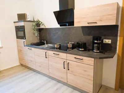 Küche/Küchenzeile in der Unterkunft 65m² Ferienwohnung zwischen Skiarena & Saunawelt