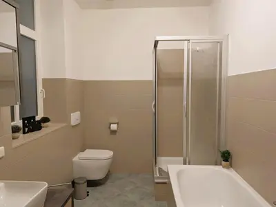 Ein Badezimmer in der Unterkunft 65m² Ferienwohnung zwischen Skiarena & Saunawelt