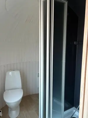 Ein Badezimmer in der Unterkunft Seeperle Weißenstadt Haus Rudolfstein
