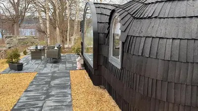 Ein Garten an der Unterkunft Seeperle Weißenstadt Haus Nußhardt