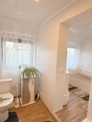 Ein Badezimmer in der Unterkunft Fichtenblick