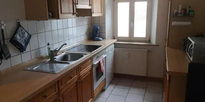 Küche/Küchenzeile in der Unterkunft Private Wohnung im Wallfahrtsort Gößweinstein