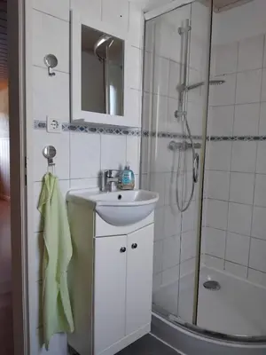Ein Badezimmer in der Unterkunft Ferienhaus Koenig