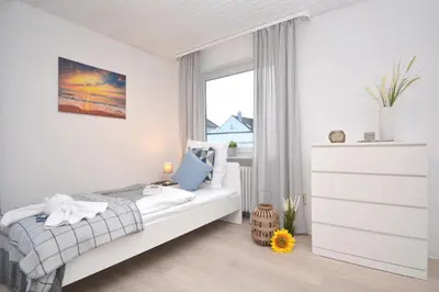 Ein Bett oder Betten in einem Zimmer der Unterkunft Kulmbach 01 - Apartment für Firmen