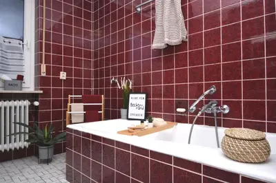 Ein Badezimmer in der Unterkunft Kulmbach 01 - Apartment für Firmen