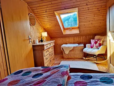 Ein Bett oder Betten in einem Zimmer der Unterkunft Haus Sommerseit'n Ruhe-Natur-Genuss