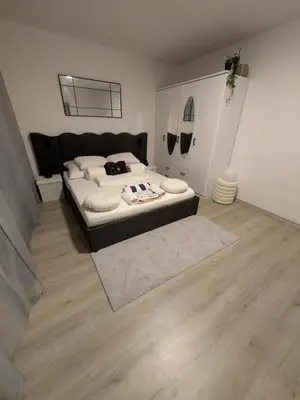 Grundriss der Unterkunft Moderne Ferienwohnung mit Balkon - 3 Minuten zum See für bis zu 4 Personen
