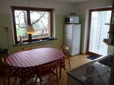 Küche/Küchenzeile in der Unterkunft Haus Hollerbusch