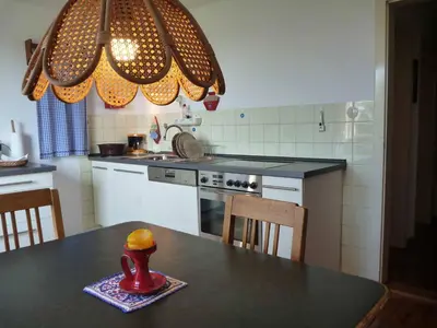 Küche/Küchenzeile in der Unterkunft Haus Hollerbusch