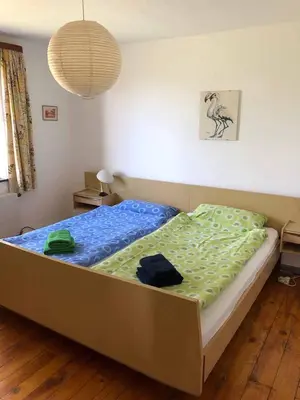 Ein Bett oder Betten in einem Zimmer der Unterkunft Haus Hollerbusch