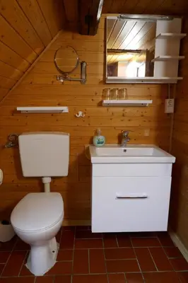 Ein Badezimmer in der Unterkunft Ferienhof Zollfrank