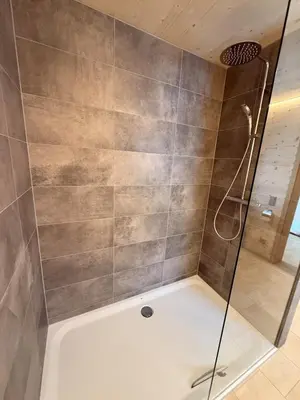 Ein Badezimmer in der Unterkunft Wohnen am Südhang