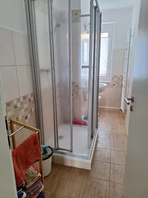 Ein Badezimmer in der Unterkunft Grenzland Refugium