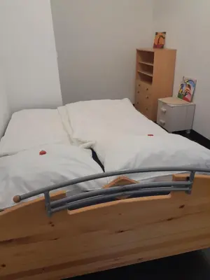 Ein Bett oder Betten in einem Zimmer der Unterkunft Grenzland Refugium