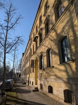Das Gebäude in dem sich die Ferienwohnung befindet