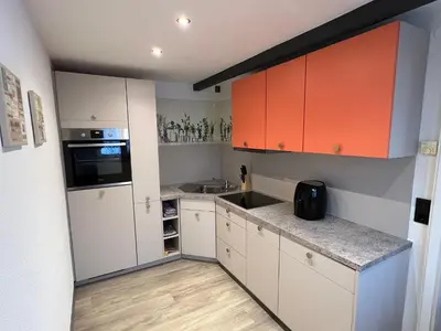 Küche/Küchenzeile in der Unterkunft Fichtelrooms
