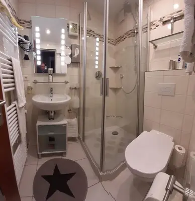 Ein Badezimmer in der Unterkunft Gästehaus Guter Stern