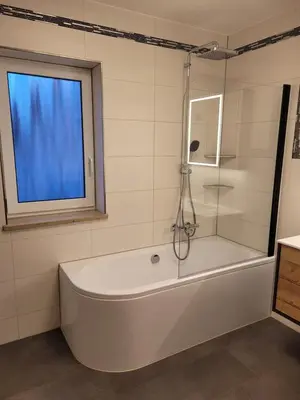 Ein Badezimmer in der Unterkunft NEU! Ferienwohnung Wunsiedel OG