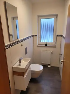 Ein Badezimmer in der Unterkunft NEU! Ferienwohnung Wunsiedel OG