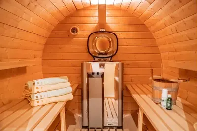 Grundriss der Unterkunft Ferienholzhaus Füßmann im Ahorntal