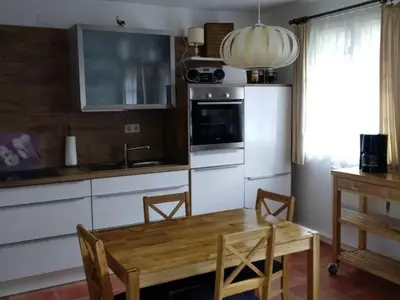 Küche/Küchenzeile in der Unterkunft Apartment Appartement in Vordorfermühle mit Garten by Interhome