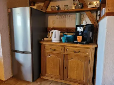 Küche/Küchenzeile in der Unterkunft Apartment Fichtel-Pod gegen Aufpreis mit Sauna oder Hot Tub by Interhome