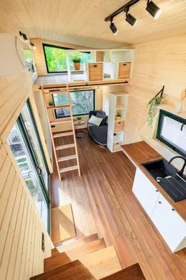 Küche/Küchenzeile in der Unterkunft Apartment Fichtel-Tiny House by Interhome