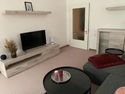 Ein Sitzbereich in der Unterkunft Apartment Stadtwohnung by Interhome