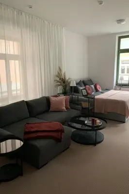 Ein Sitzbereich in der Unterkunft Apartment Stadtwohnung by Interhome