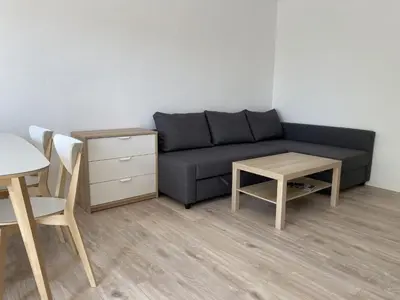Ein Sitzbereich in der Unterkunft Apartment SAD151 Moderne Monteurwohnung mit Balkon by Interhome