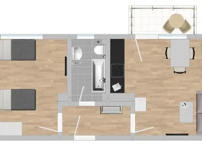 Grundriss der Unterkunft Apartment SAD152 by Interhome