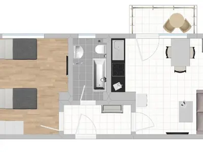 Grundriss der Unterkunft Apartment SAD153 by Interhome