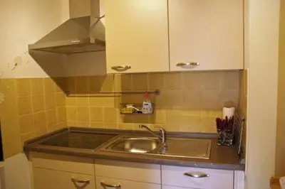 Küche/Küchenzeile in der Unterkunft Ferienwohnung Jule in Bad Weißenstadt