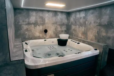 Grundriss der Unterkunft Luxus-Ferienhaus, Wellness, Absolute Ruhe