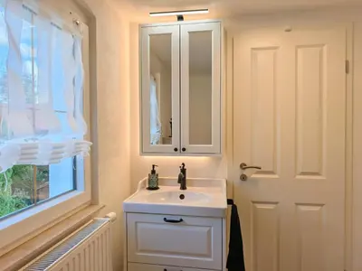 Ein Badezimmer in der Unterkunft Ferienhaus WALDNAH