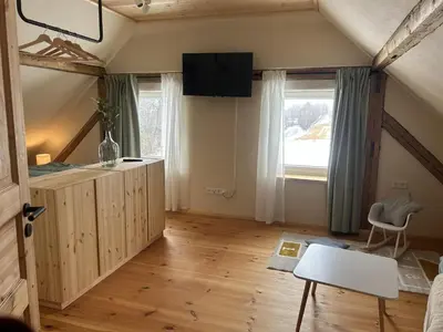 TV/Unterhaltungsangebot in der Unterkunft Ferienhaus Bergheiner