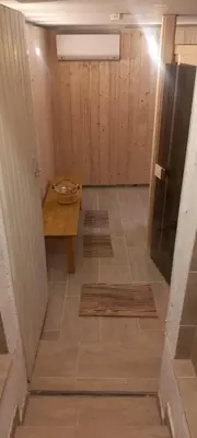 Ein Badezimmer in der Unterkunft Haus am Park