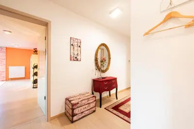 Ein Sitzbereich in der Unterkunft Premium Living Bayreuth - Terrasse & Fahrradweg